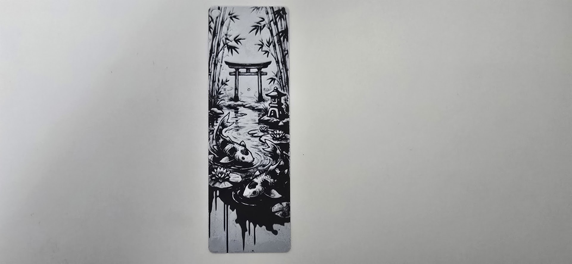 Koi Pond and Torii Gate Bookmark