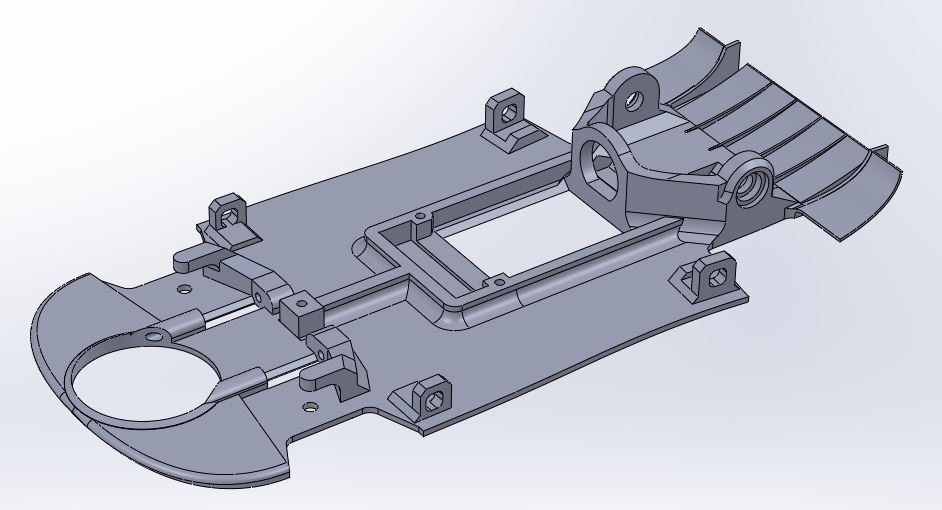 Slot Car Chassis for 1/32 Mosler Body
