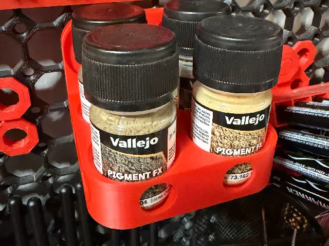 Multiboard Vallejo Pigment FX bottle holder