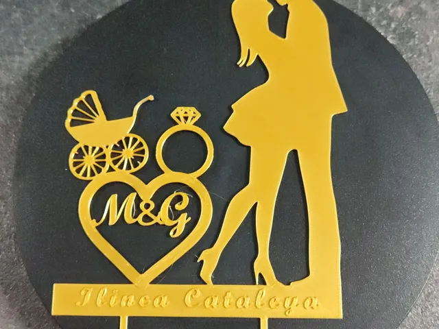 Cake topper M&G