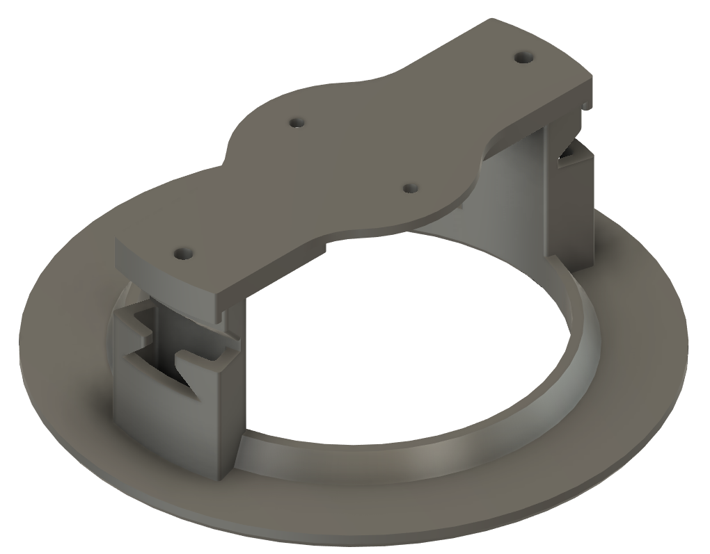 CS-355A suporte embutir no teto