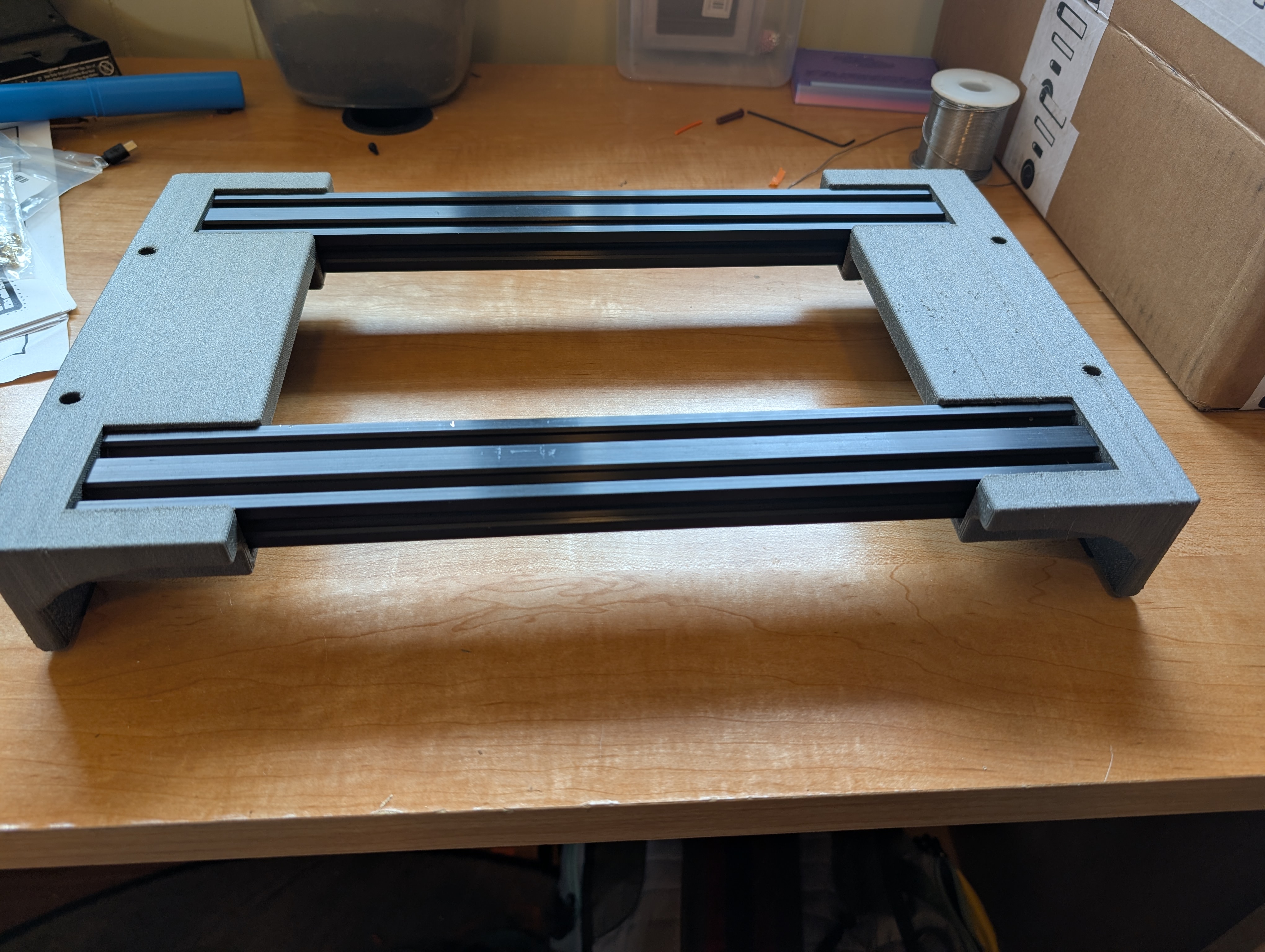 Qidi Q2 Box Riser 2020 and 2040 Extrusions 3D model
