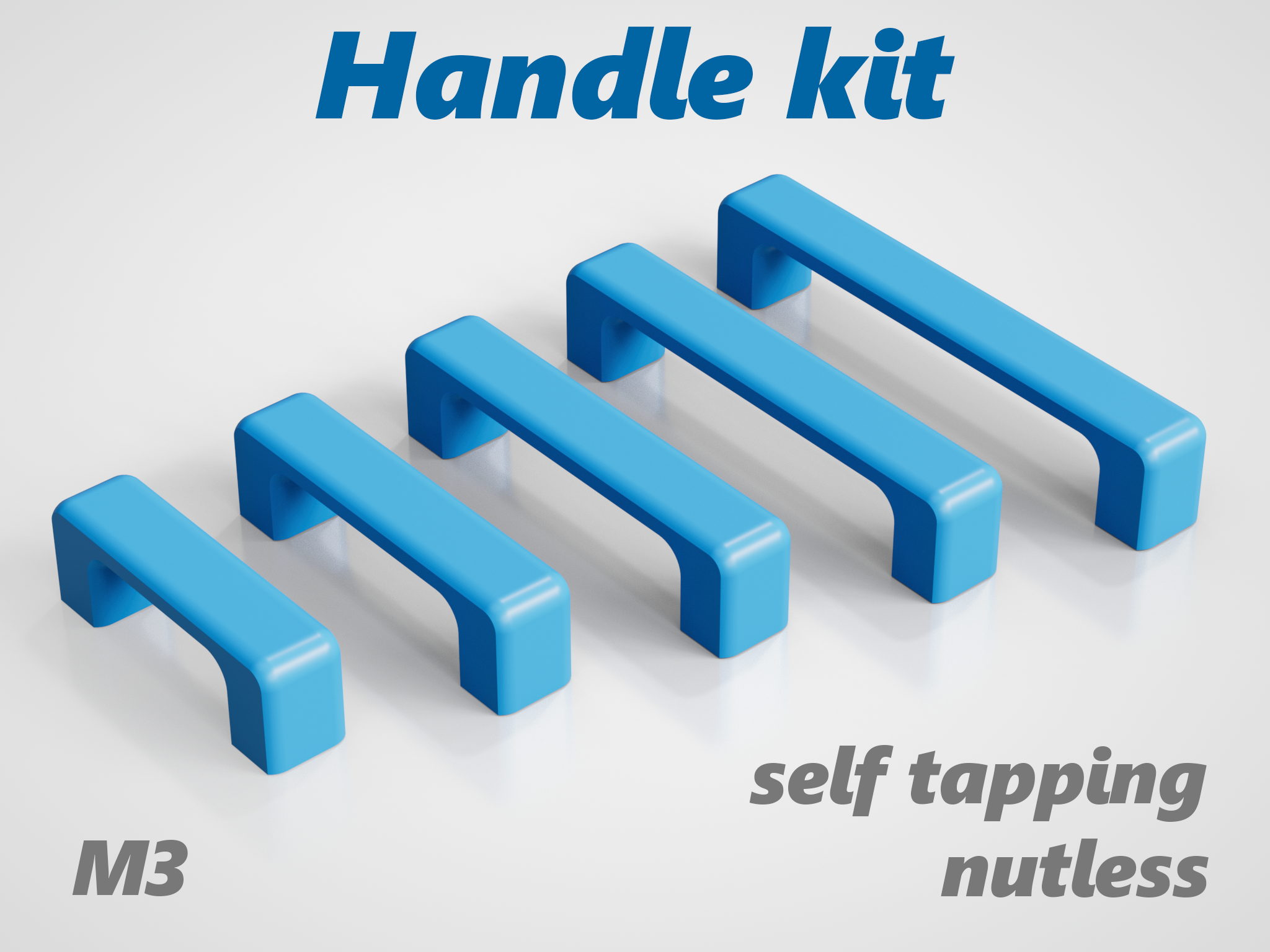 Handle Kit – M3 / Self Tapping (Nutless)