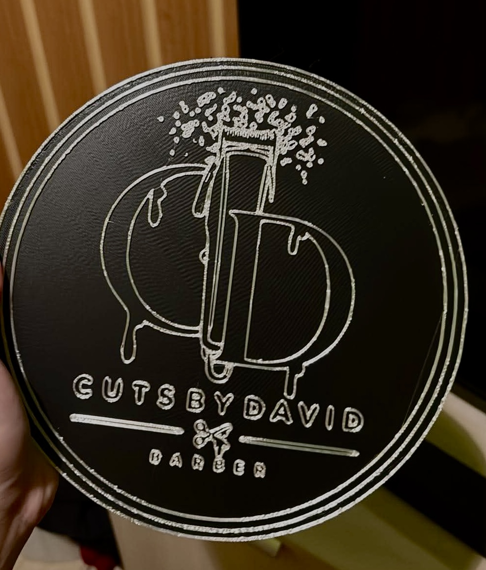 Custom Barber Shop Wall Logo