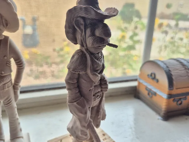 Cowboy carving 2