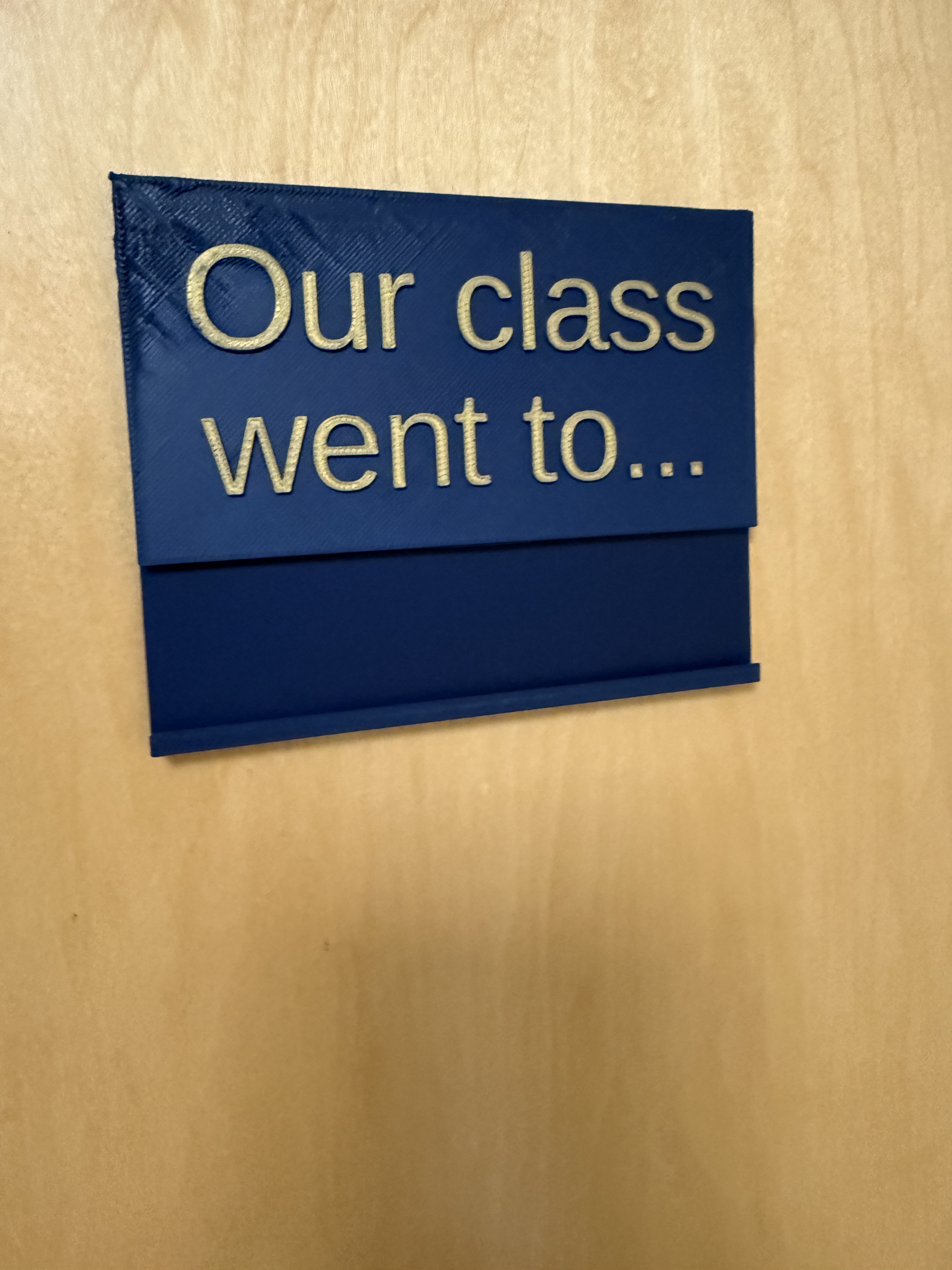 Classroom Door Sign