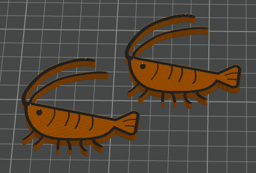 Gawr gura - Shrimp - Hololive (Single color printer & Magnet)