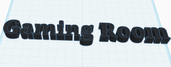 gaming room sign
