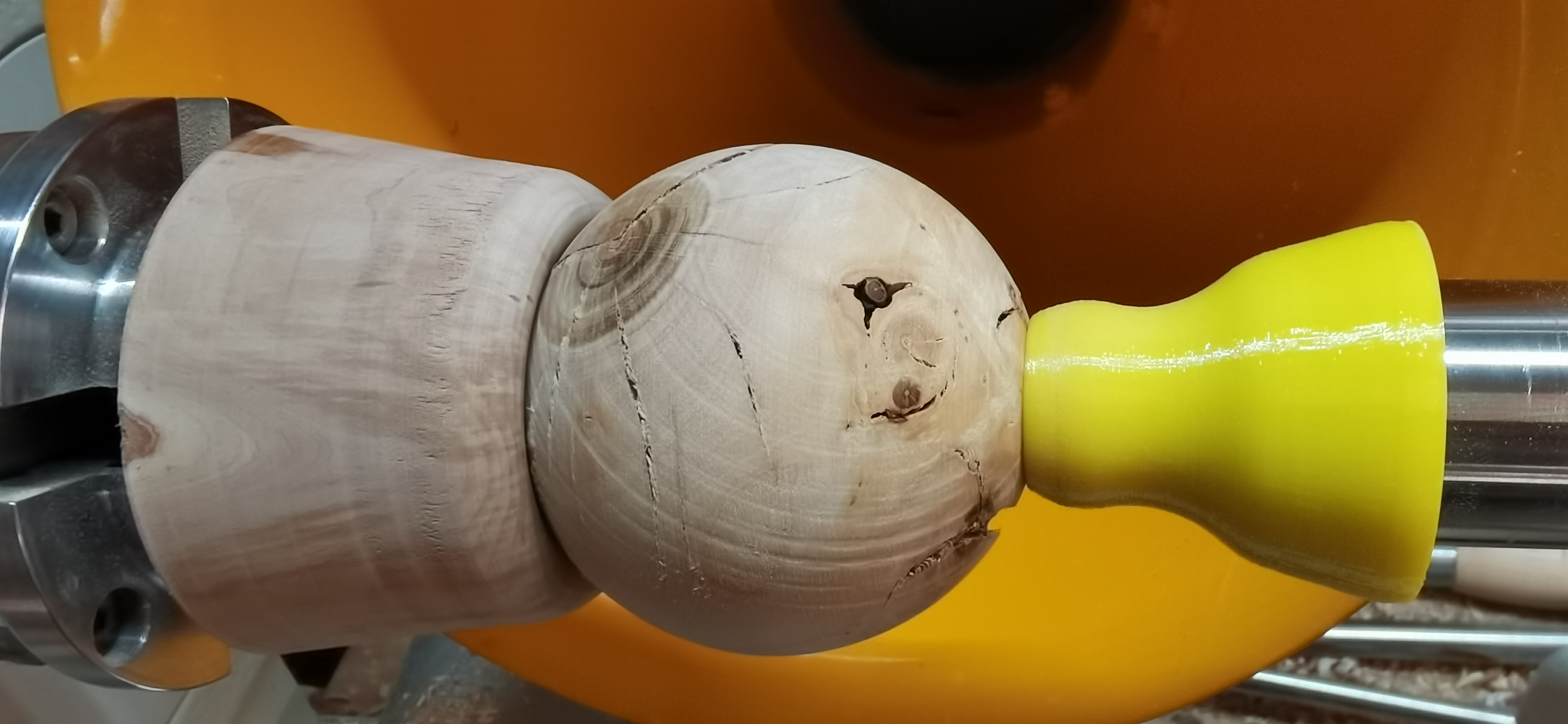 Rubber attachment for live centres (Woodturning balls)