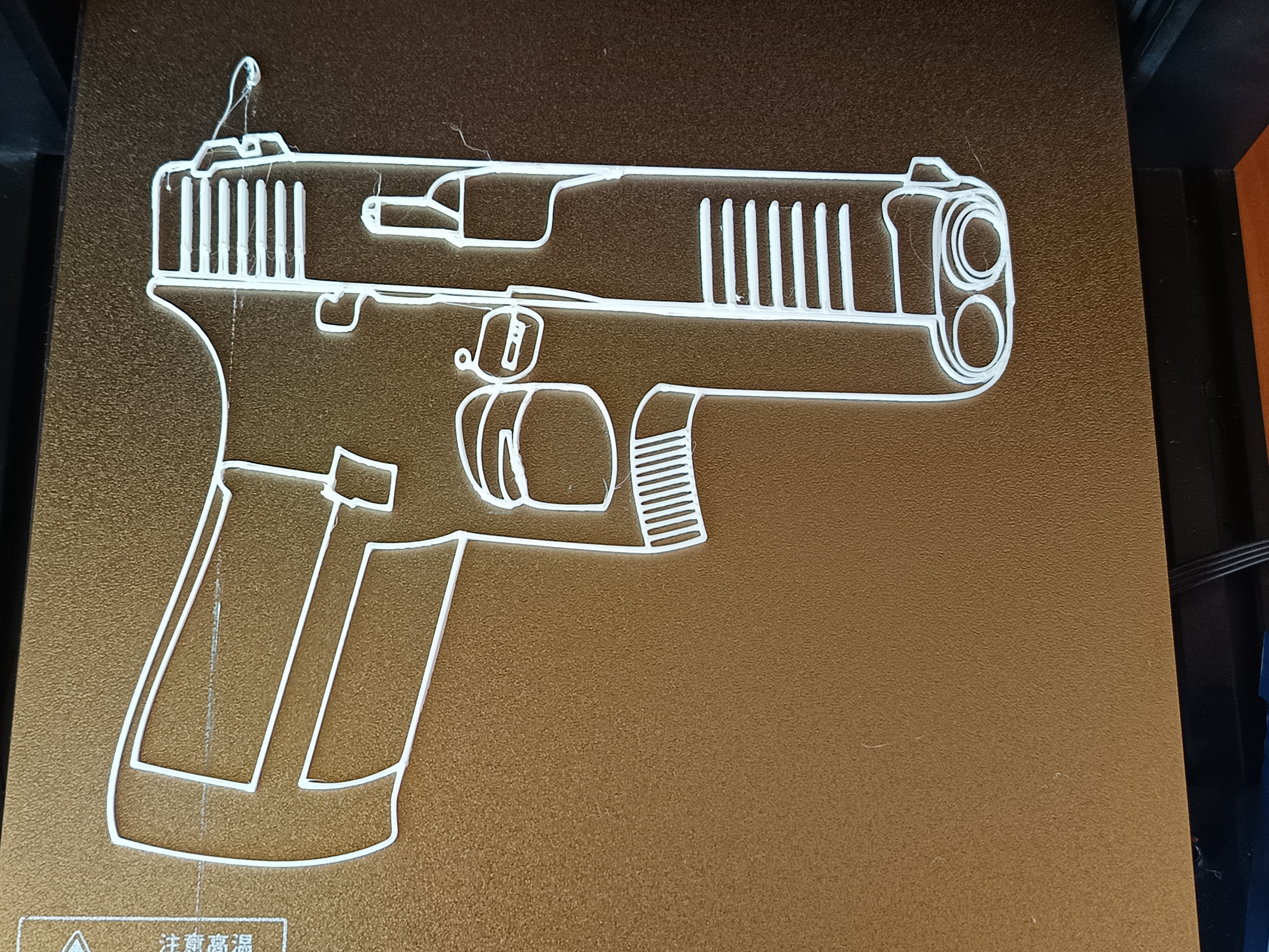 Pistol wall art inspired by Glock 17  (no AI)