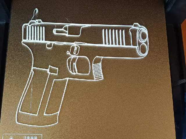 Pistol wall art inspired by Glock 17  (no AI)