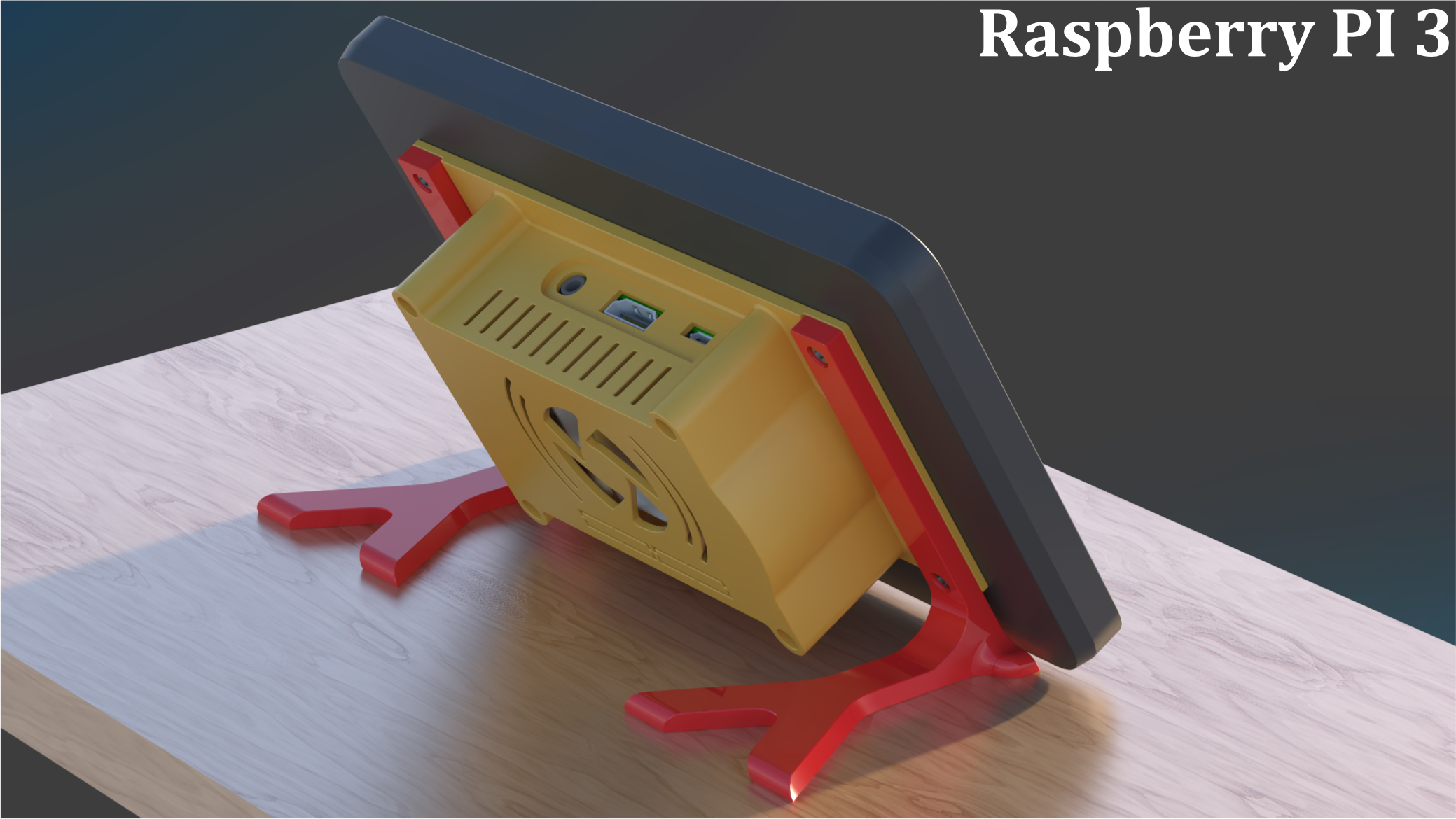 Miniatura 8 do modelo 3D Raspberry Pi Touch Display 2 Case