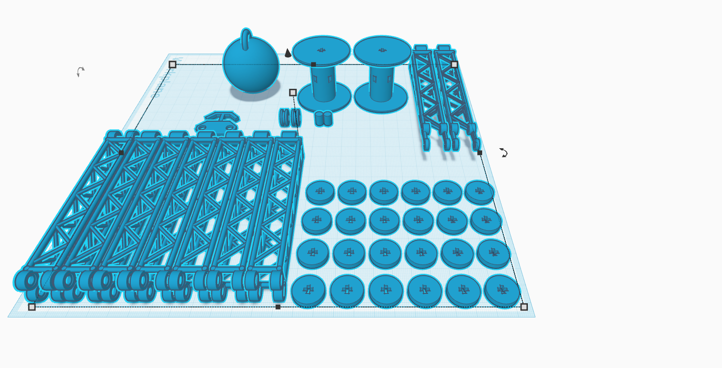 parts to make a lego crawler crane
