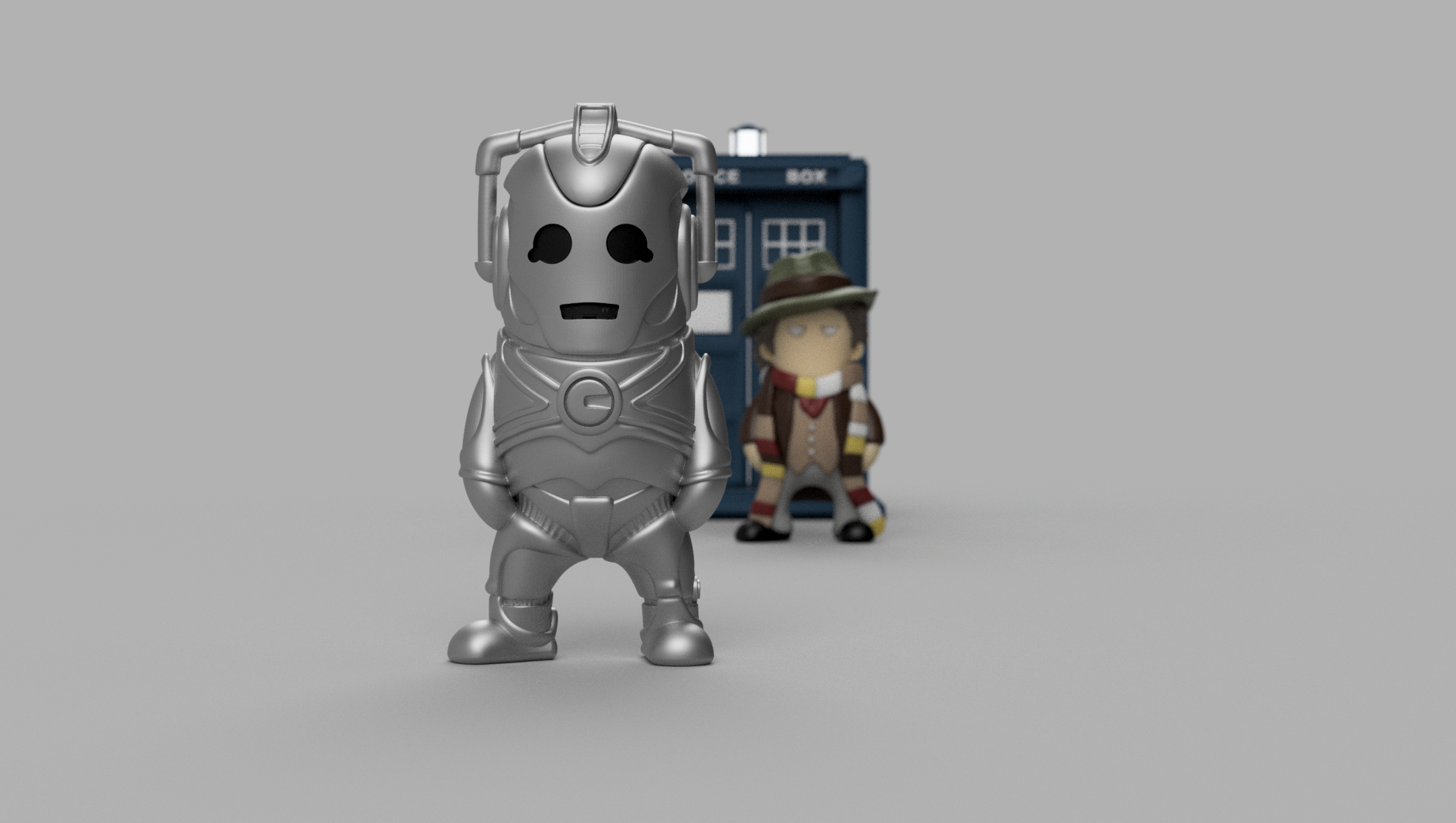 Miniatura 2 do modelo 3D Mini Cyberman