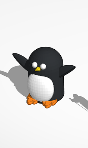 scared/erschrockener pinguin