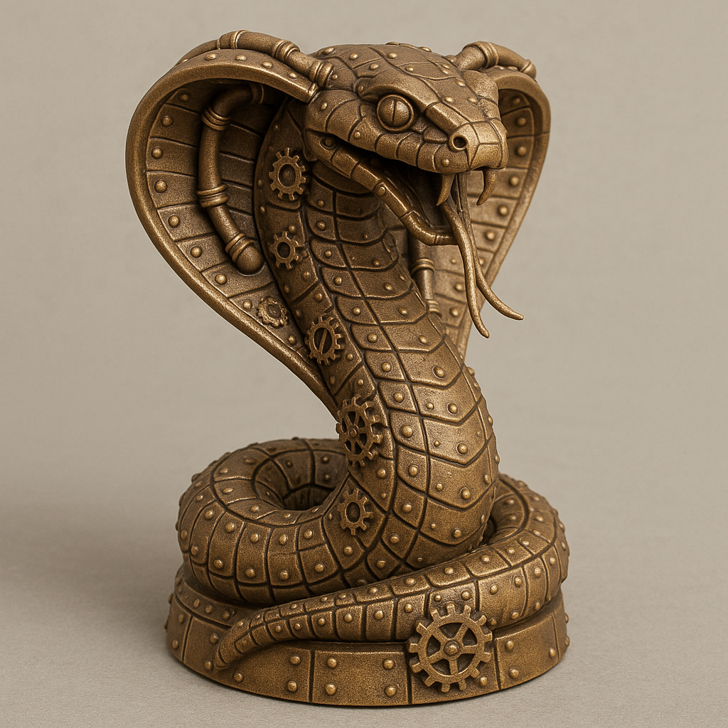 Steampunk Cobra Figurine