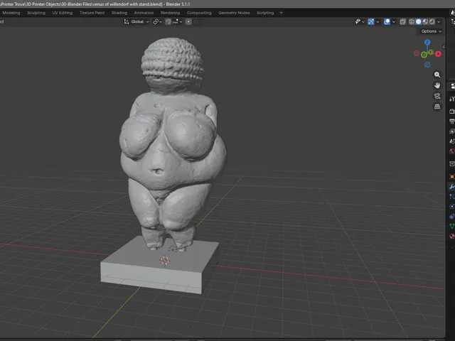 Venus of Willendorf with Supportive Stand v1