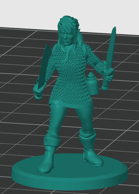 Female Ranger or Fighter 3D model