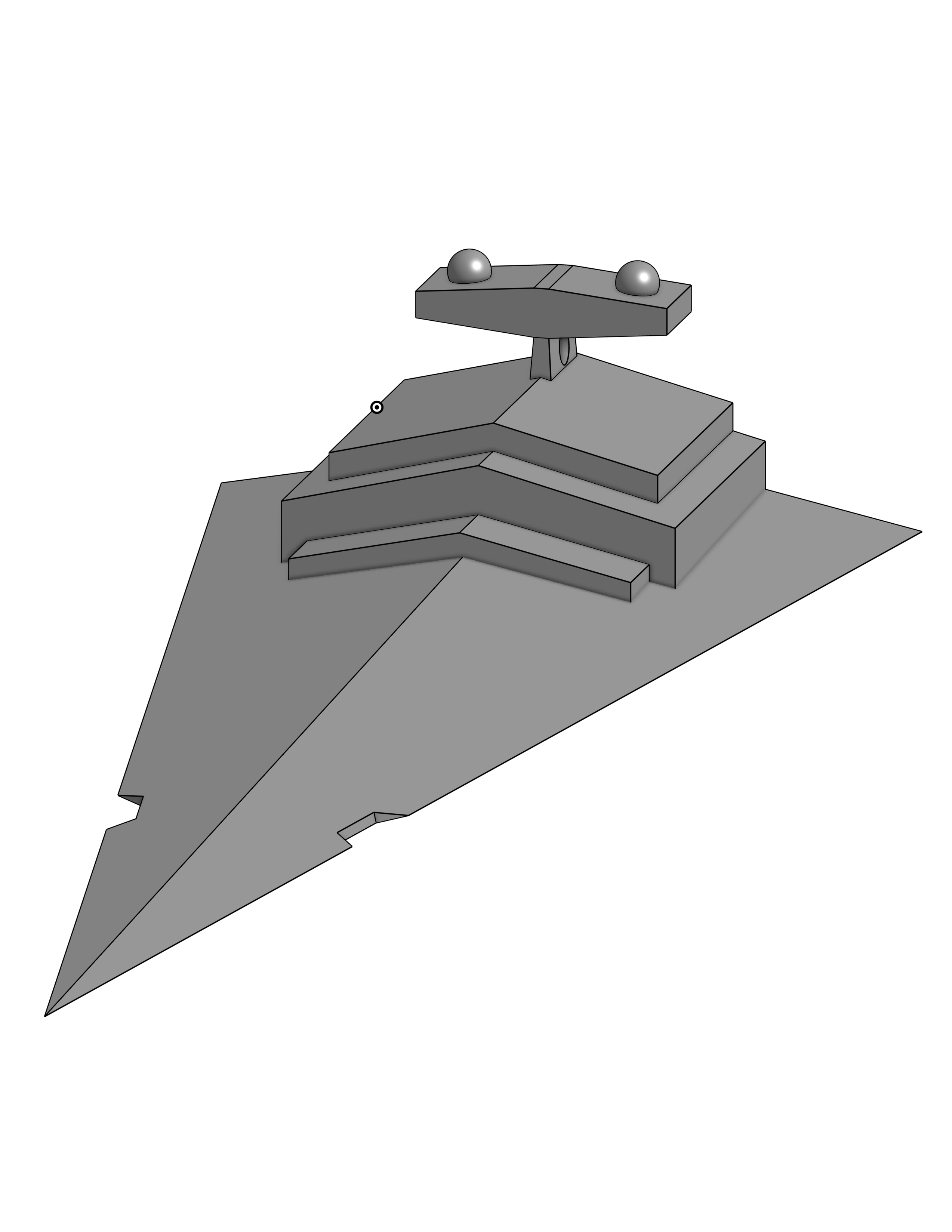 Star Destroyer Key Charm
