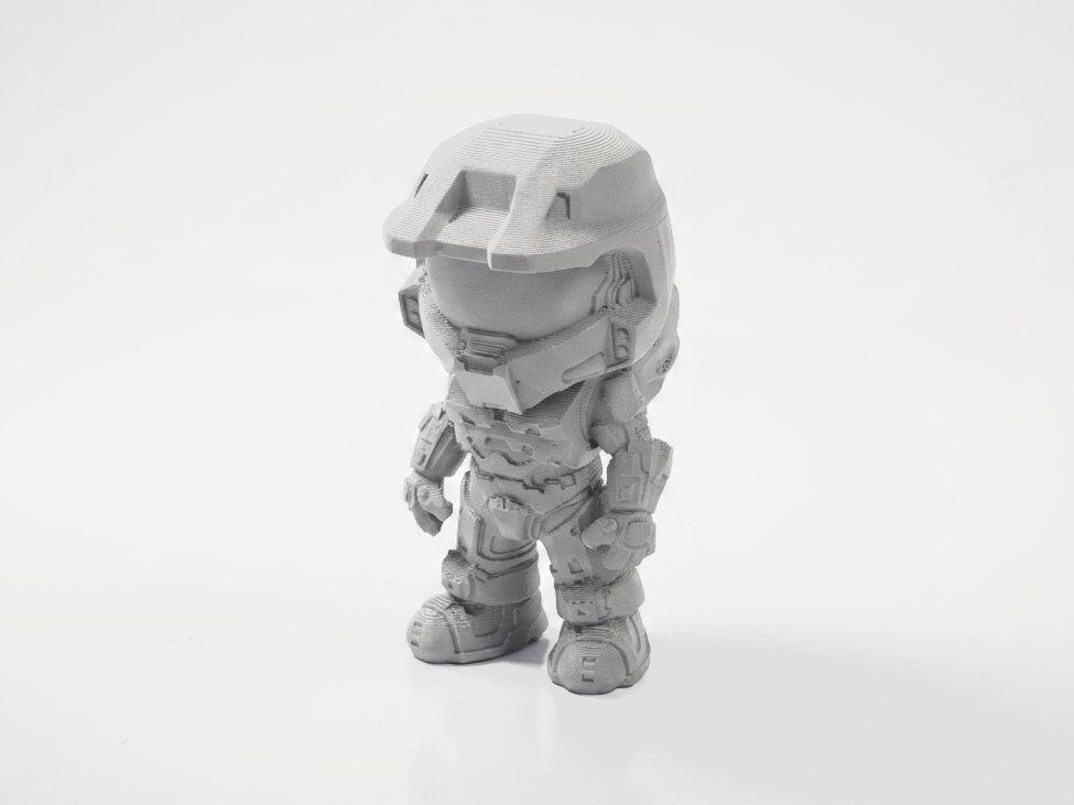 Chibi Master Chief Figurine Gaming Collectible 3D Printable