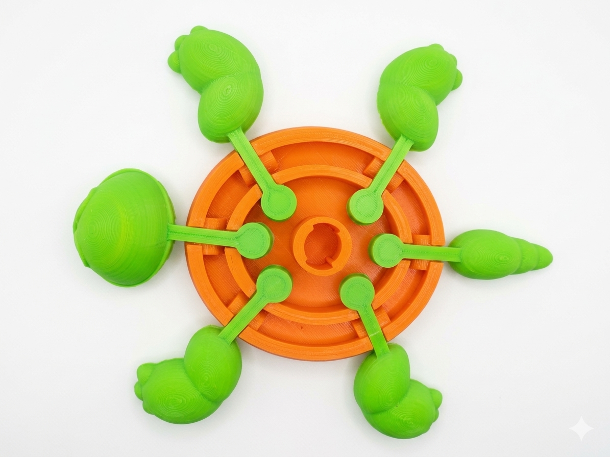 Miniatura 8 do modelo 3D Turtle Coaster with moving limbs
