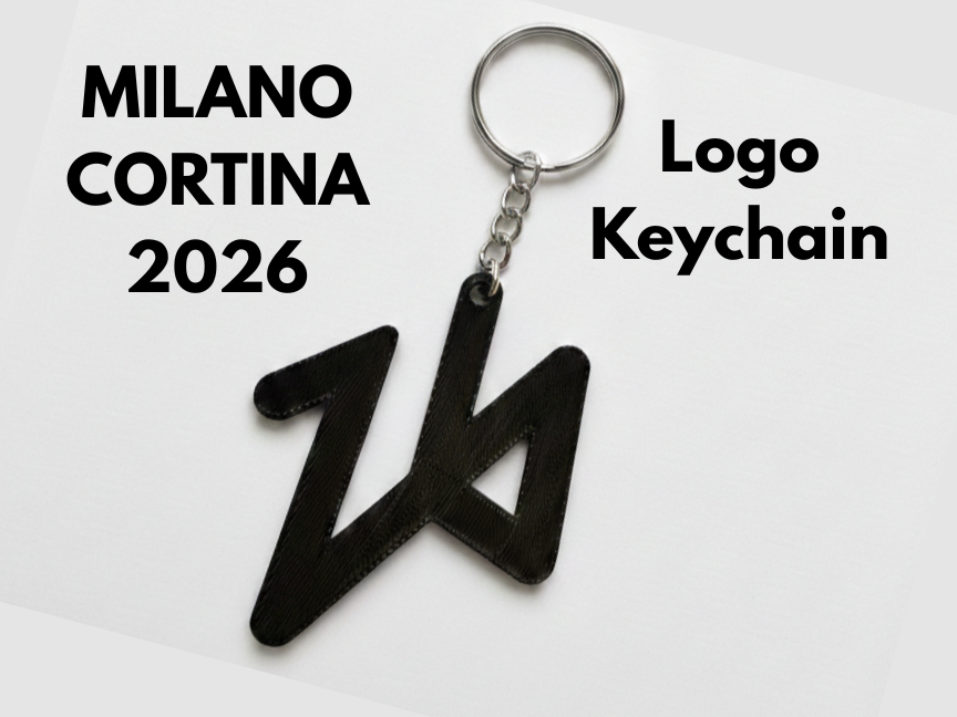 Milano Cortina 2026 Logo Keychain