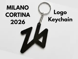Milano Cortina 2026 Logo Keychain by Kubino4 | Download free STL