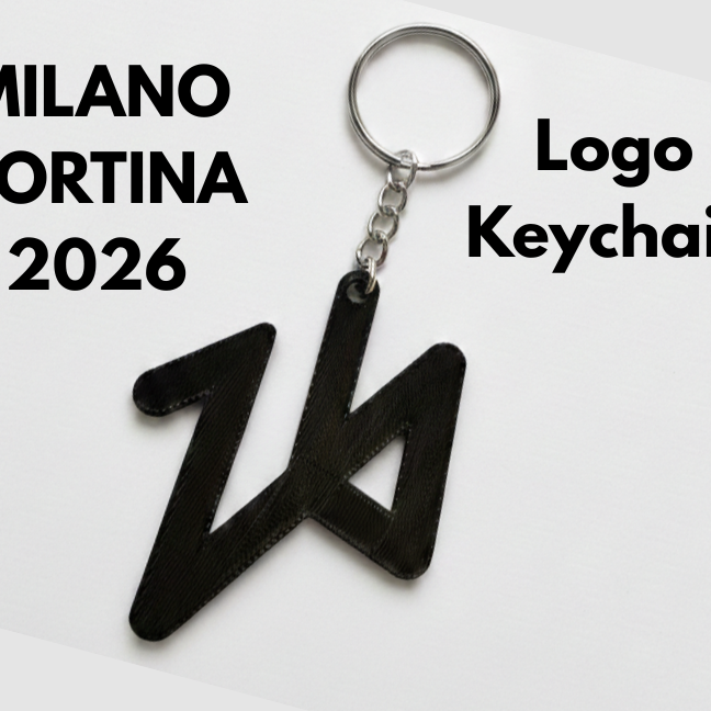 Milano Cortina 2026 Logo Keychain by Kubino4 | Download free STL
