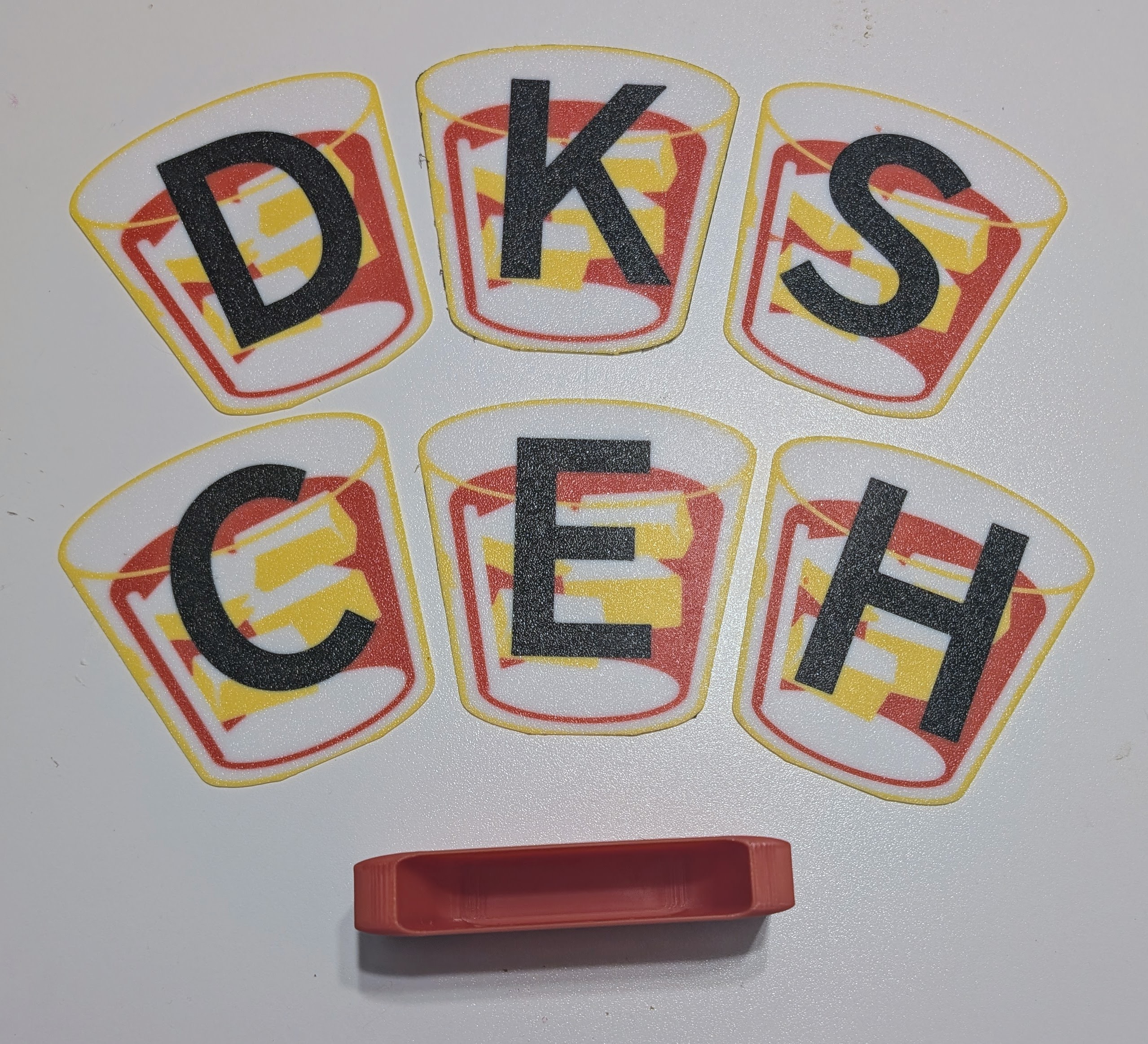 Customizable Glass Coaster Set + Holder – Personalized Drink Organizer for Kids