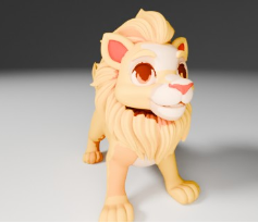 Lion 3D model by MiniLab 3D
