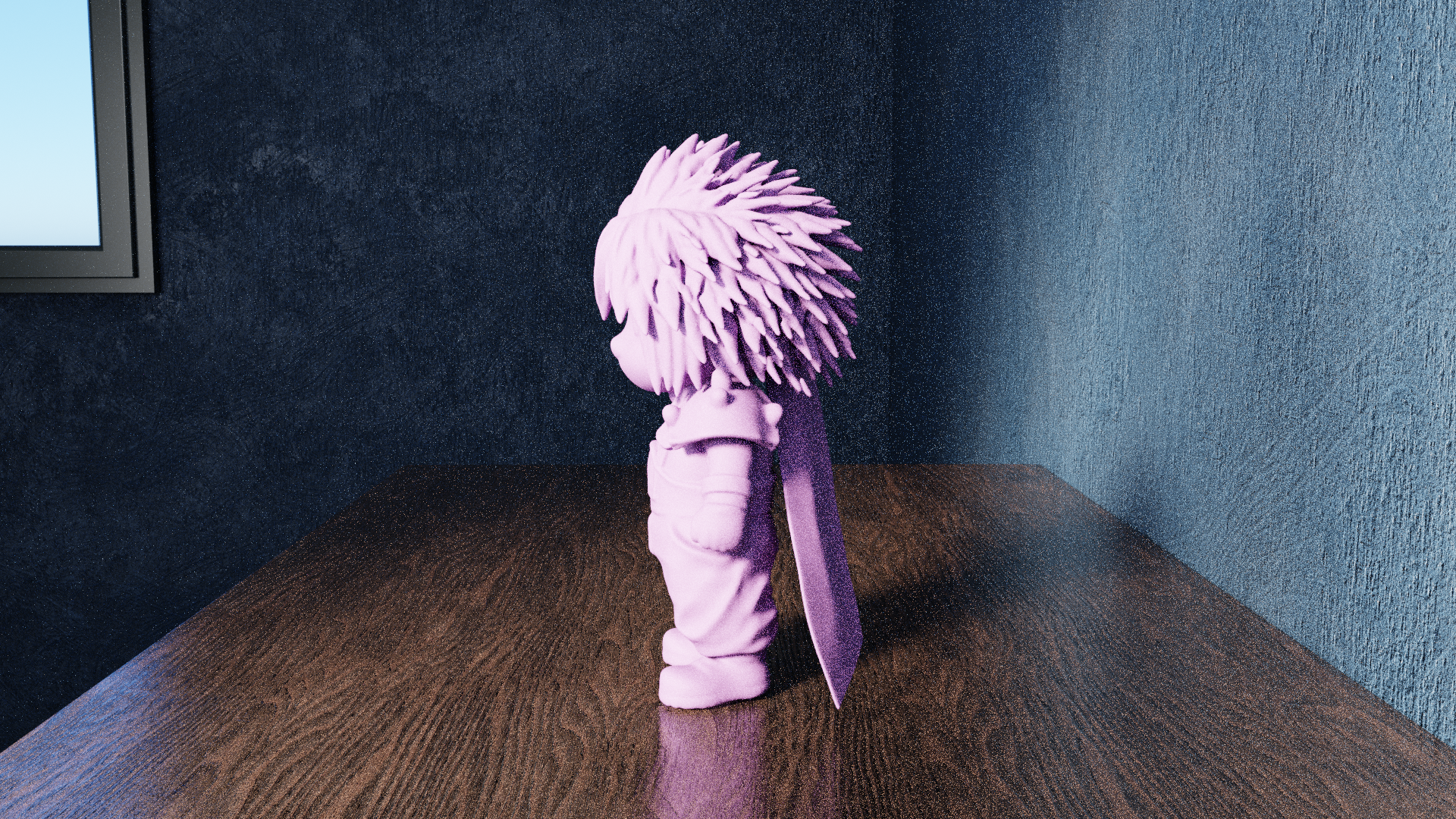 Miniatura 5 do modelo 3D Chibi Cloud Strife