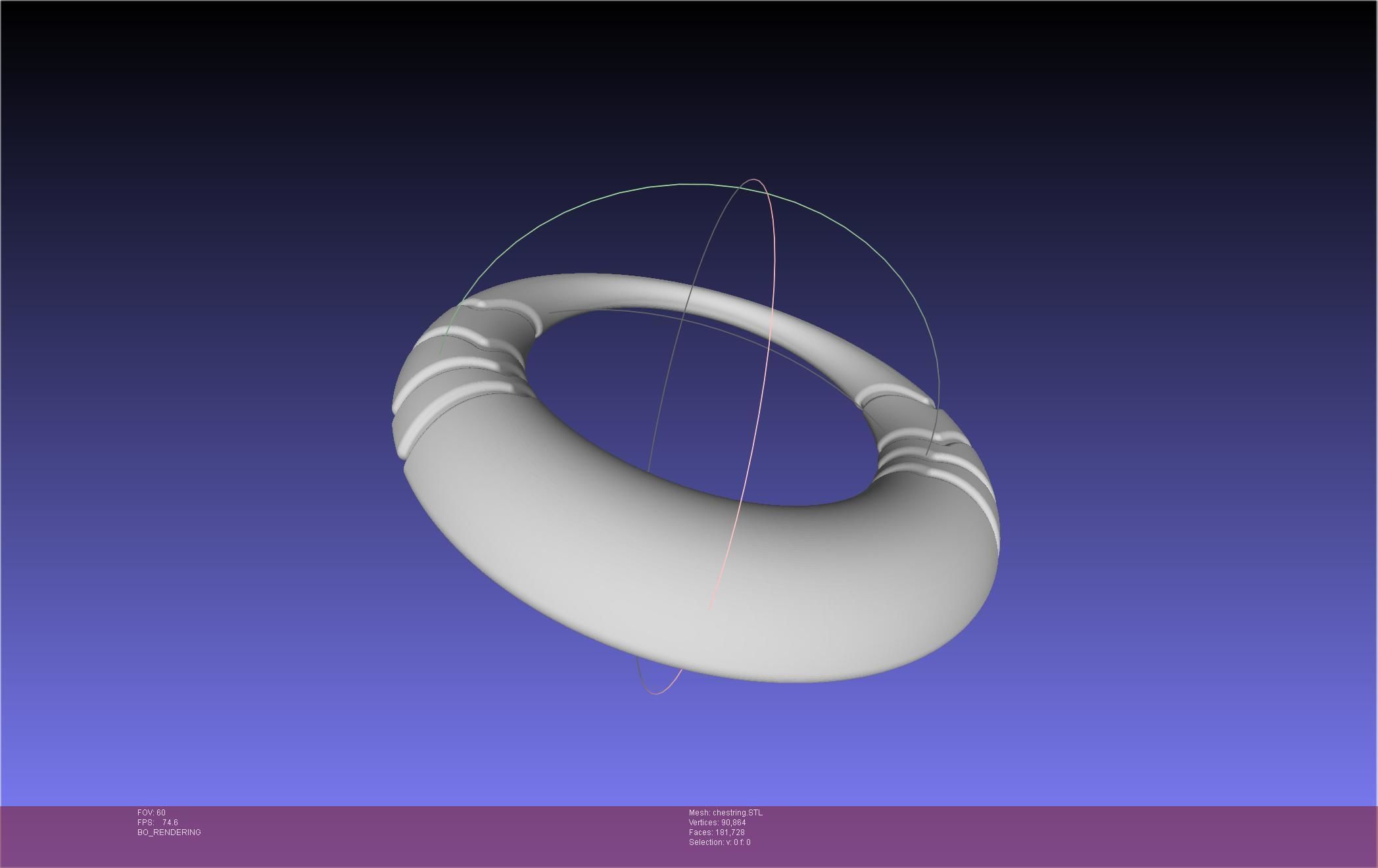 Final Fantasy XIV Dancer Chest Ring Printable Model