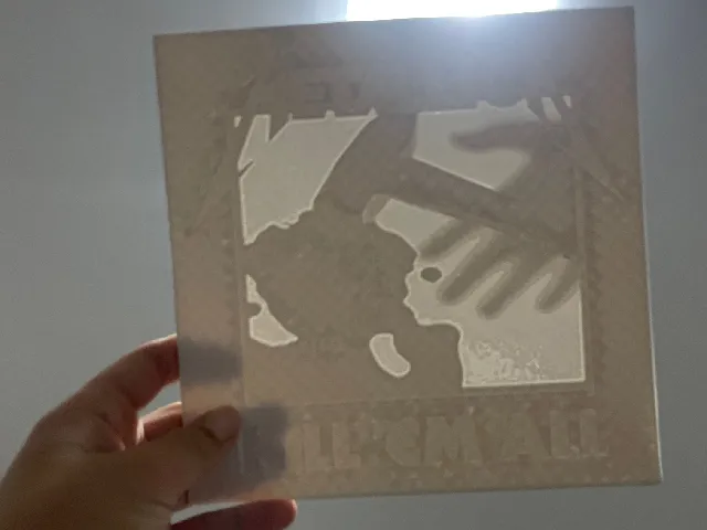 METALLICA KILL EM ALL LITHOPHANE