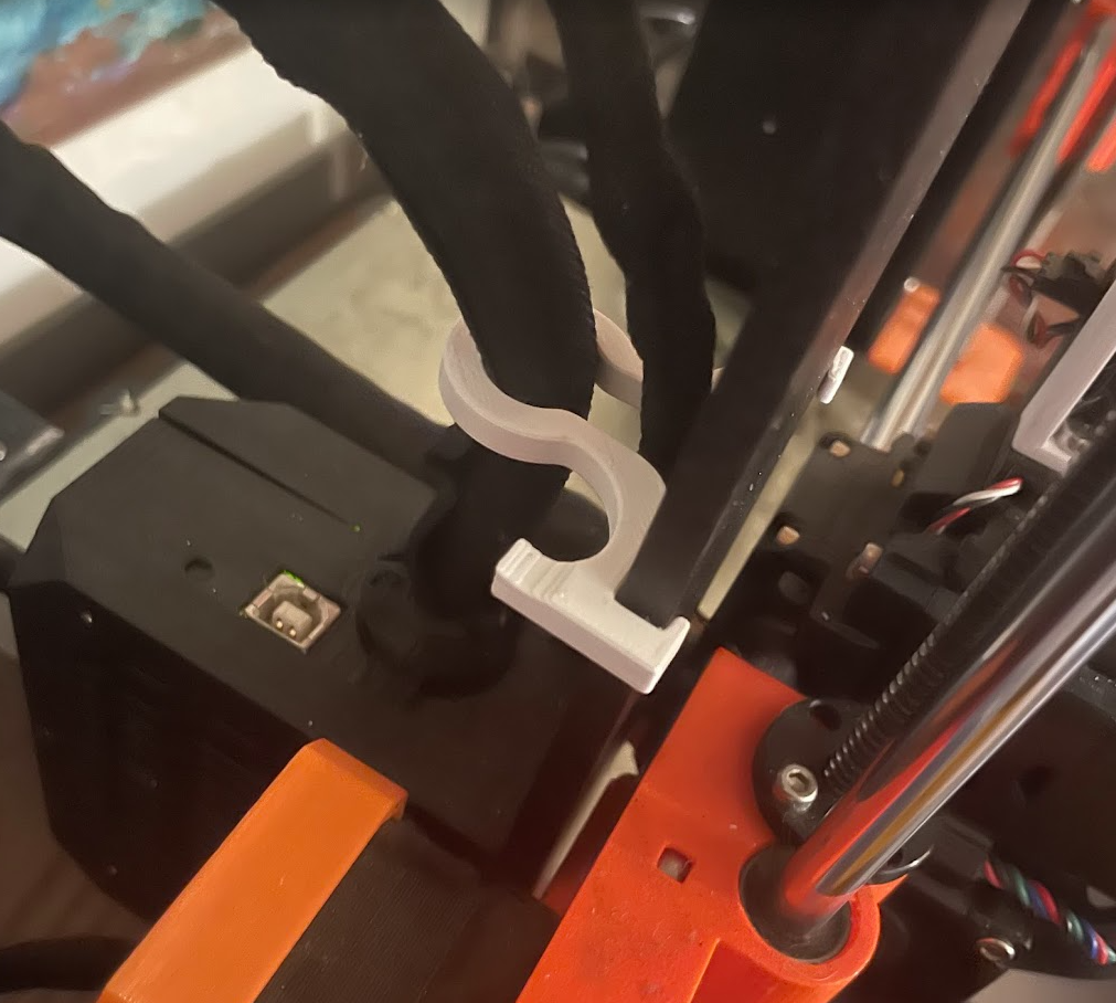 Prusa MK3S Z-cable & MMU2S Power Cable Holder V2.0