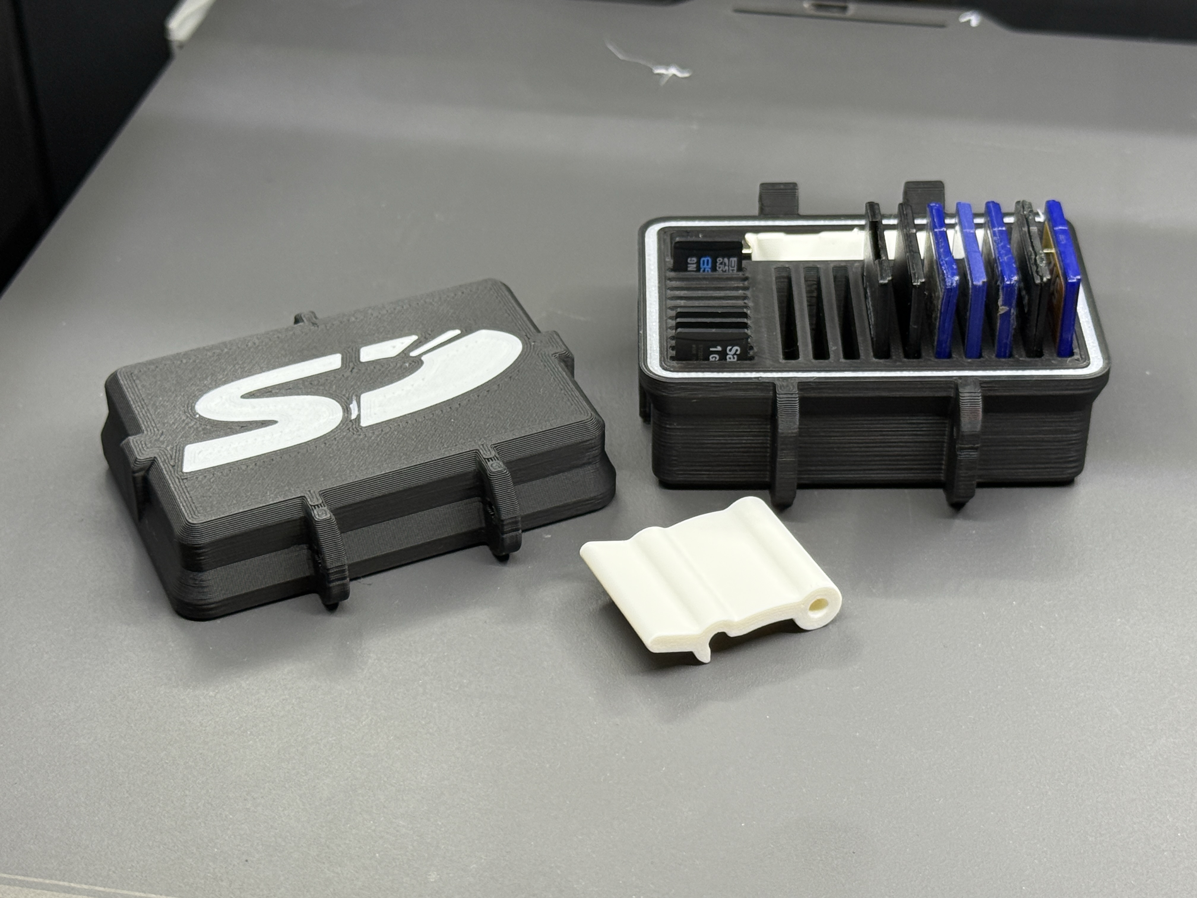 SD + micro SD Card Rugged Box with SD Logo