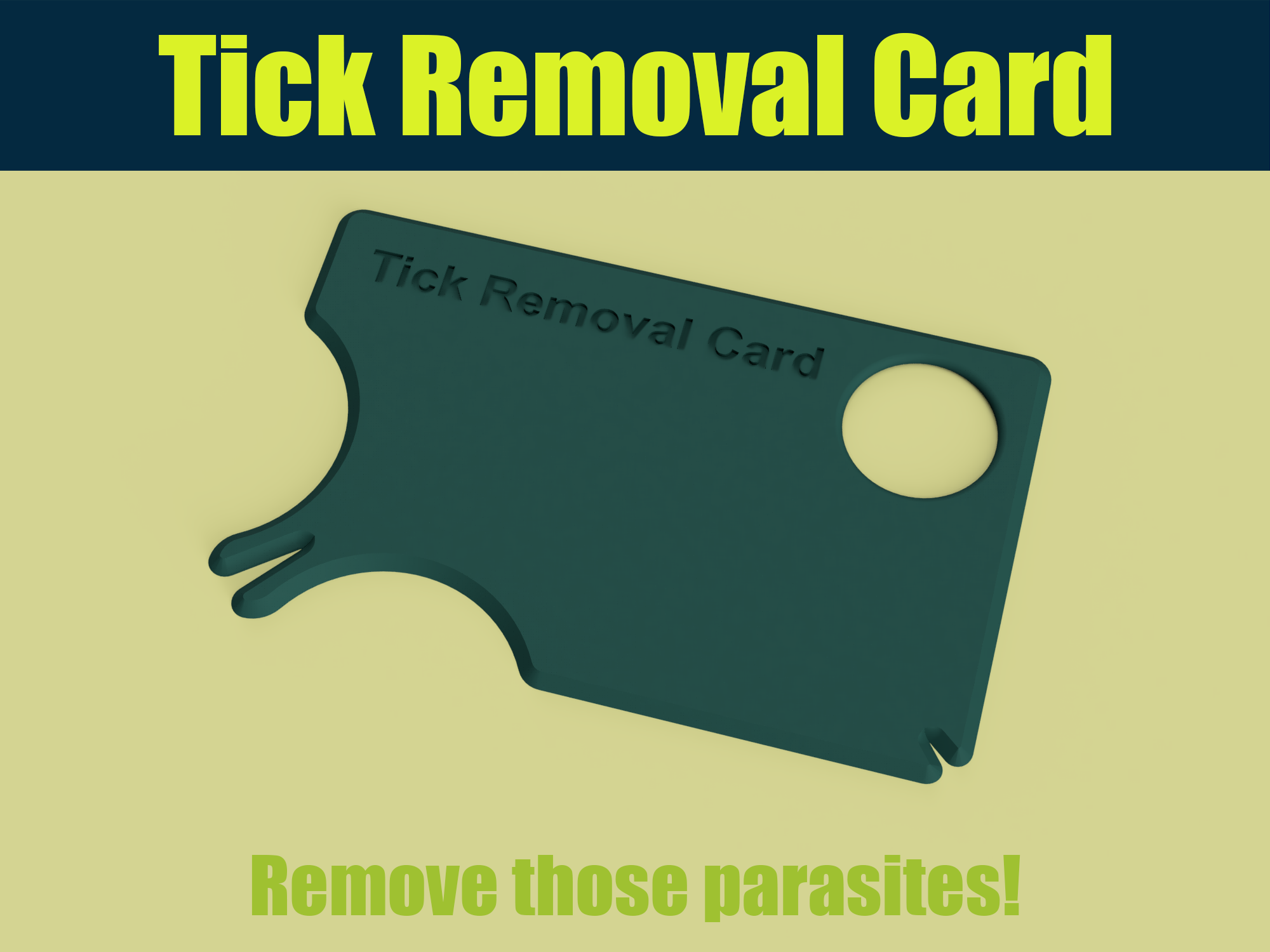 Tick Removal / Pry Card