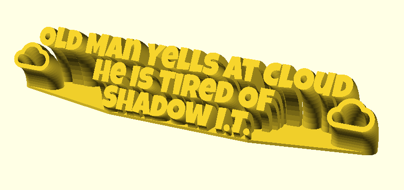 Old Man Yells At Cloud He Is Tired Of Shadow IT 3D model by fuzzymakes