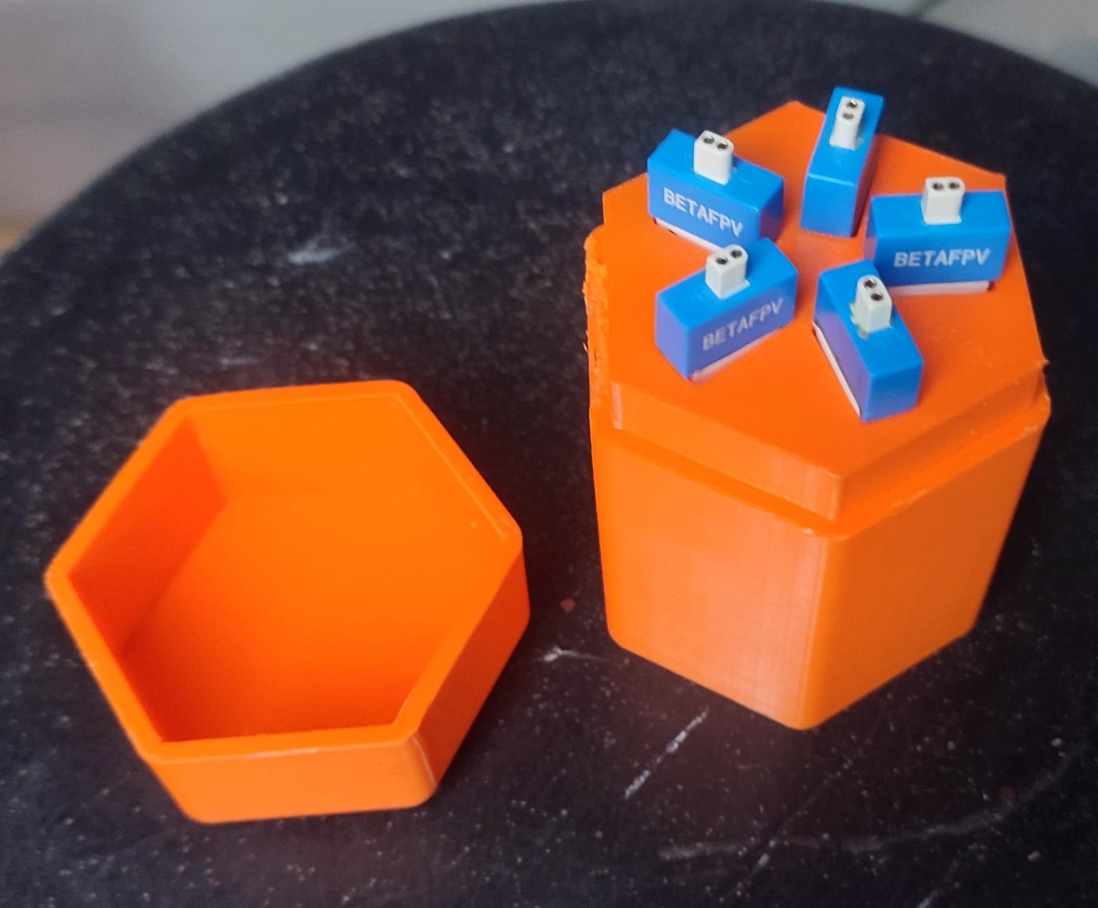Hexagonal Battery Case for 5,7,8 450mAh 550mAh Drone Batteries