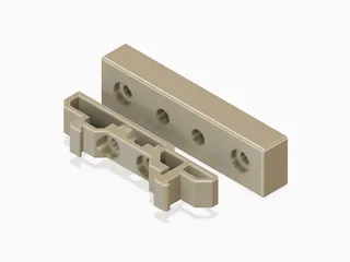 Voron Meanwell 24V 200W PSU Din Rail Mountings