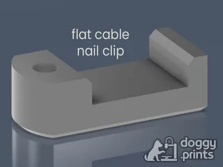 Flat Ethernet Cable Nail Clip