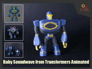 Baby Soundwave from Transformers Animated