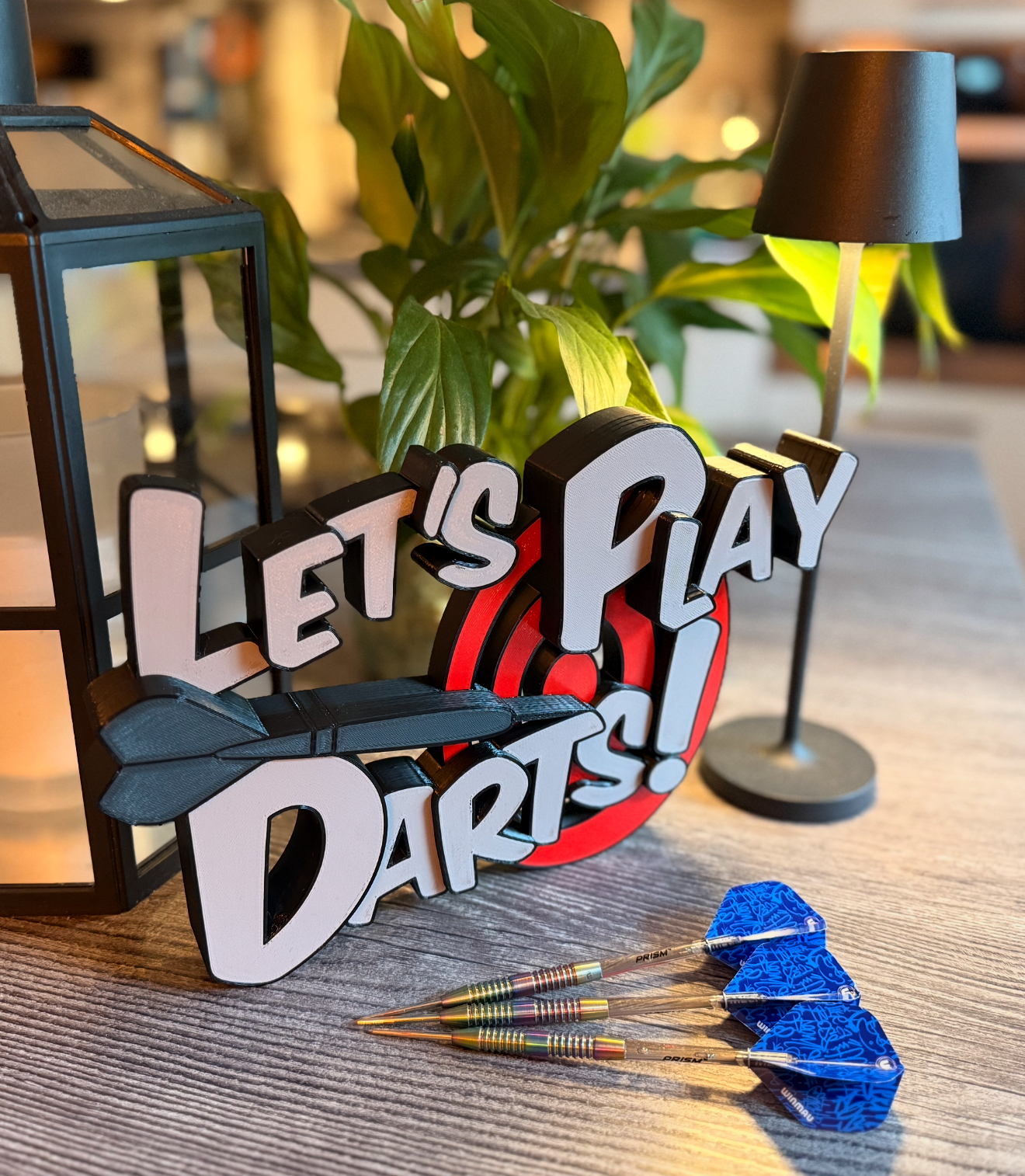 "Lets Play Darts" Wall Logo
