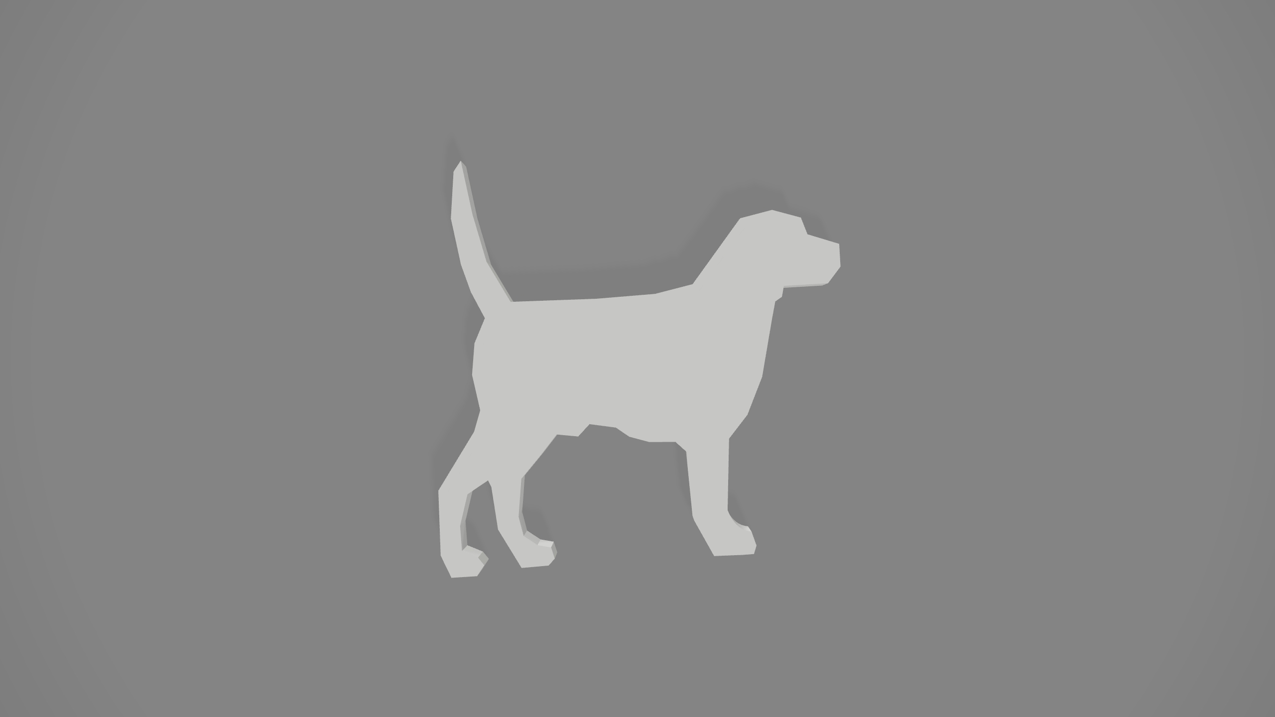 Dog silhouette