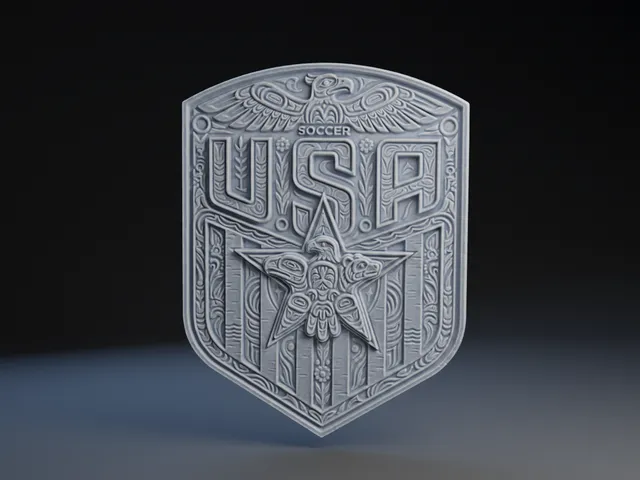 USSF Stars & Stripes – USA National Soccer Crest (Bas-Relief Edition) : World Cup 2026