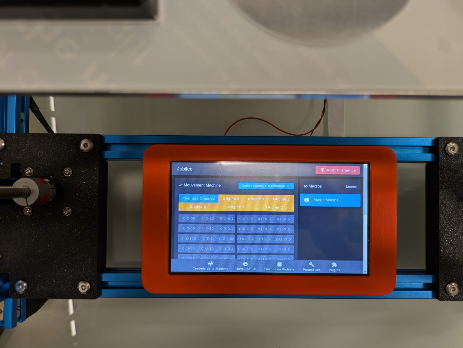 RaspberryPi screen holder for Jubilee