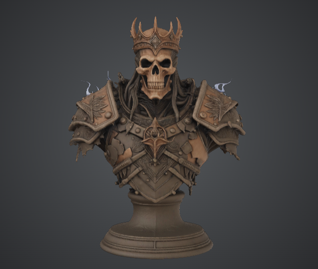 Undead Lich King Bust