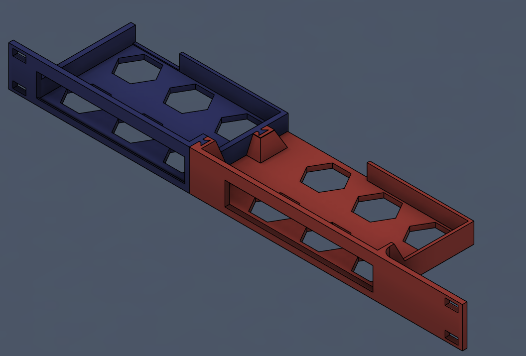 Netgear GS108 Rack Mount (Dual) 3D model
