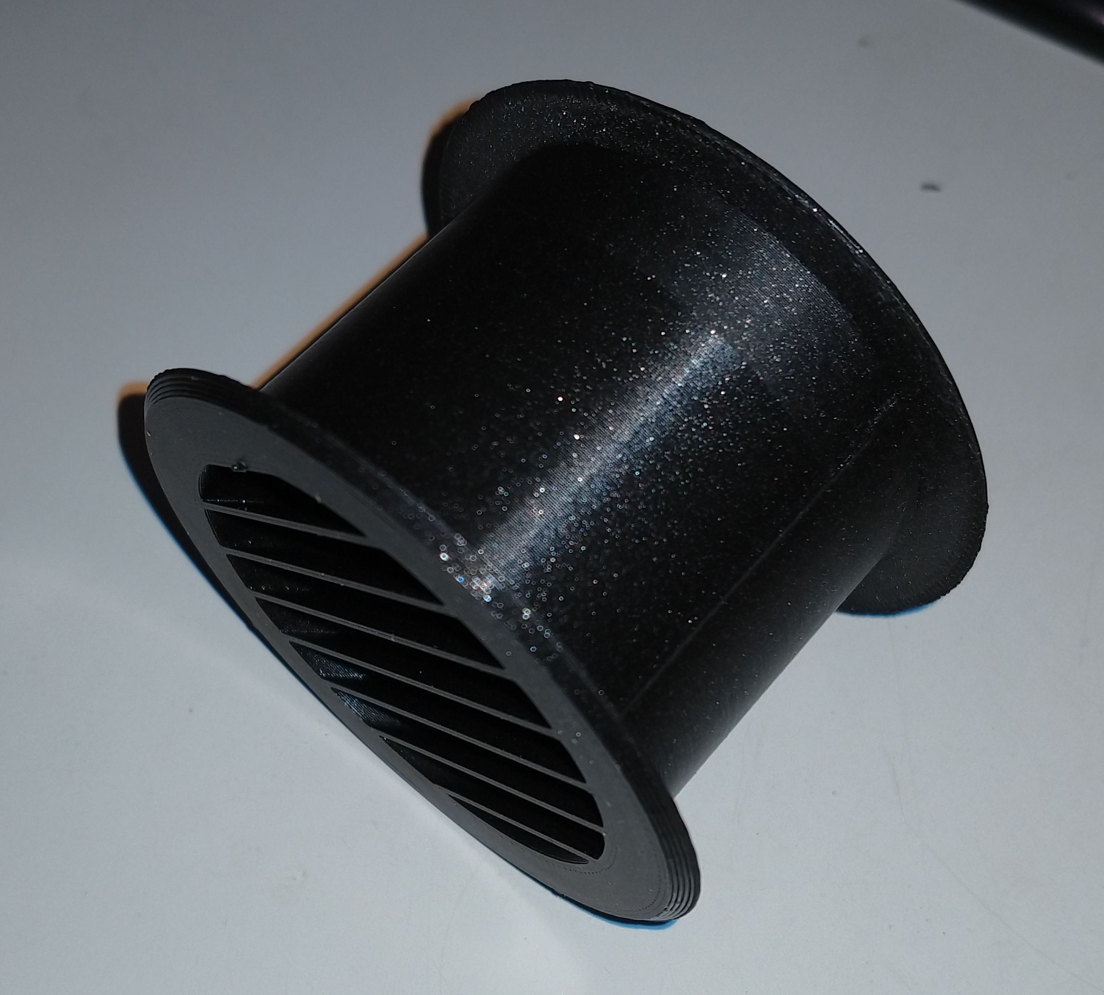 Ventilation grille for bathroom door