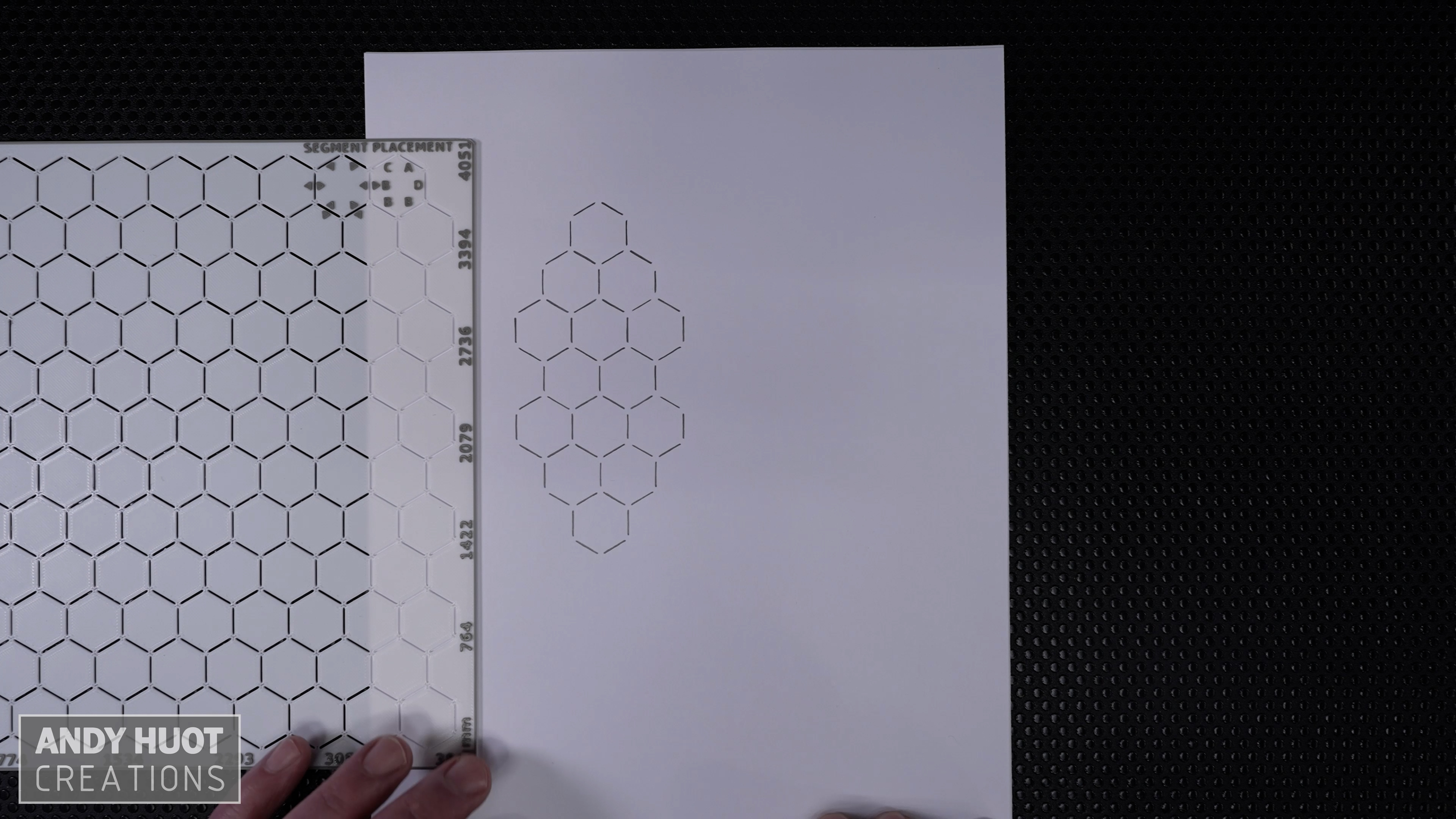 Miniatura 3 do modelo 3D Duality HexGrid Pattern Stencil
