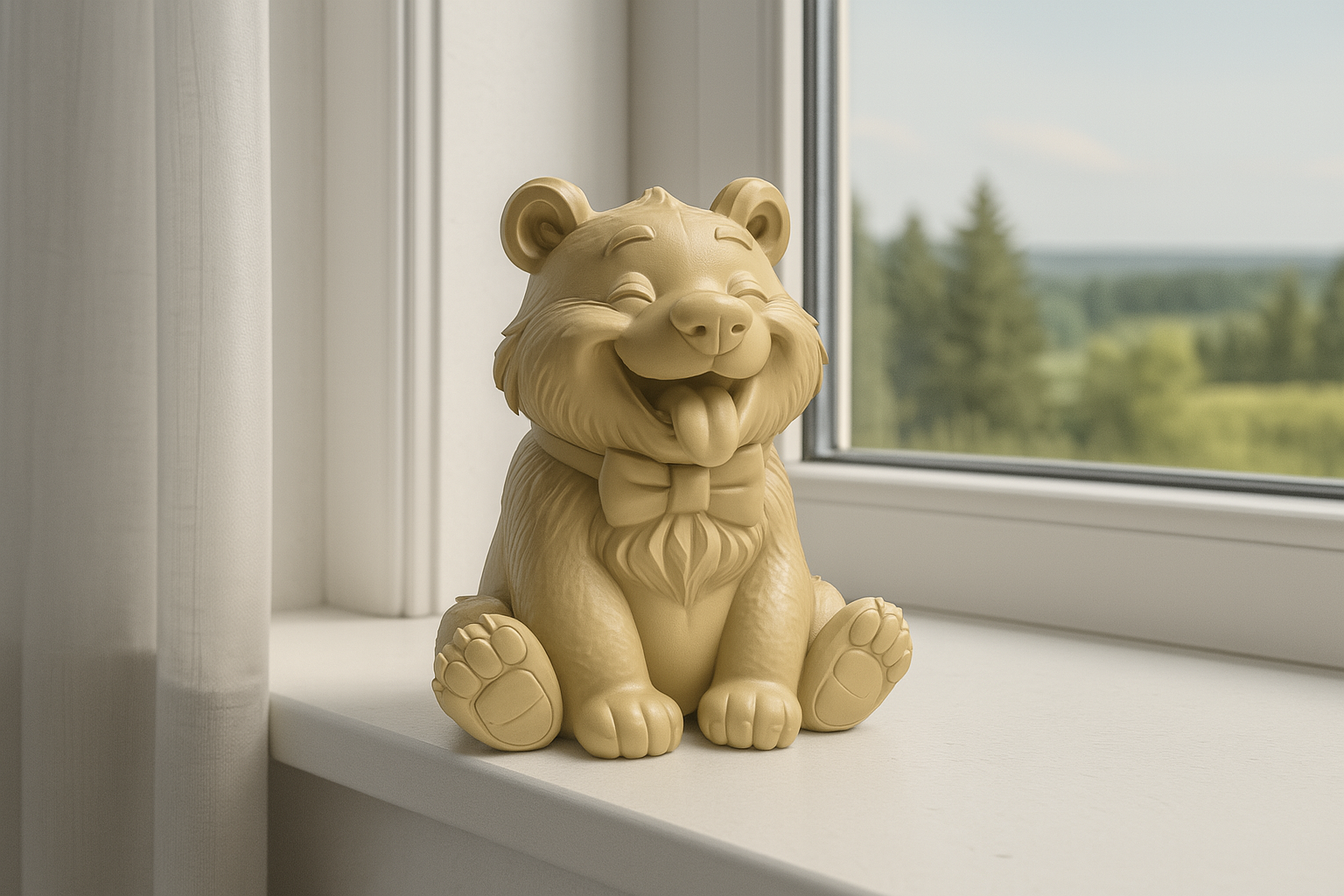 Happy Bear with Bowtie